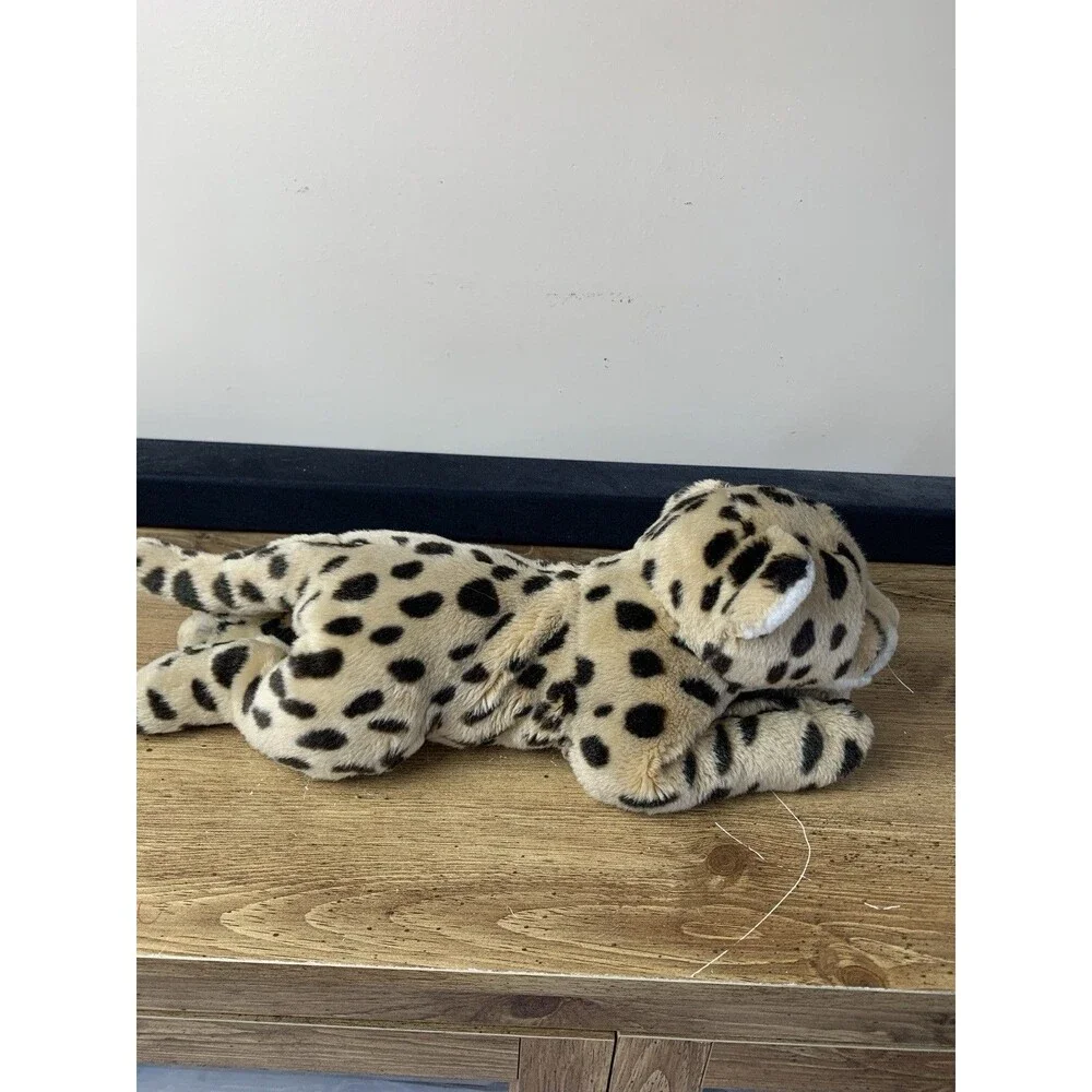 Toys R Us Animal Alley Plush Leopard Cheetah Cat 17” Stuffed Animal Vintage